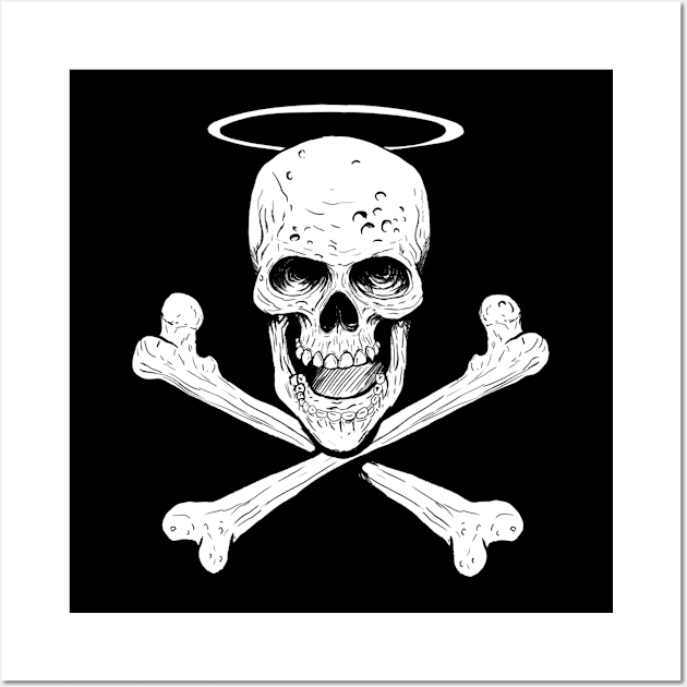 Skull and crossbones Wall Art by An_dre 2B